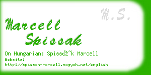 marcell spissak business card